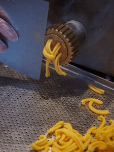 Example of extruding process.
